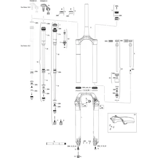 RockShox Lyrik Ultimate Rc2 Charger 3.1 44 mm Offset Mtb-gabel - Black / Red - 29 ́ ́