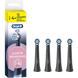 Oral-B iO Sanfte Reinigung Aufsteckbürste schwarz 4 St. 