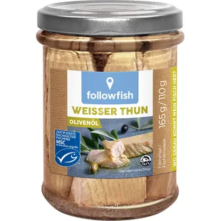 Followfood followfish Weißer Thunfisch in Bio-Olivenöl
