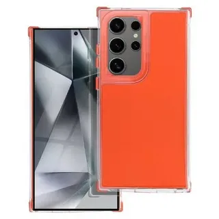 Stylische Bumper Handyhülle – Moderner Look und Robuster Schutz kompatibel mit Samsung Galaxy S25 Ultra Orange