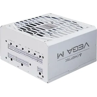 Chieftec Vega M 850W White, PC-Netzteil weiß, 1x 12 Pin High Power GPU, 4x PCIe, Kabelmanagement, 8500