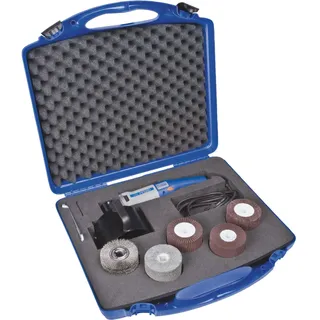 Pferd 3-tlg. Walzenschleifer UWER 15/40 230 V im Set mit Lamellenwalzen Ø 100x100 und Zubehör