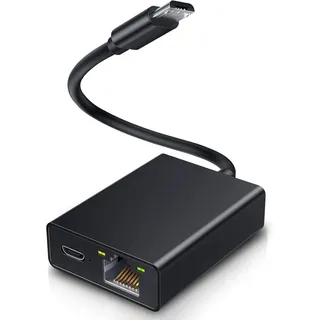 Suoxiom Ethernet Adapter für Fire TV Stick, Ethernet Netzwerk Adapter kompatibel mit 4K Fire Stick, Micro USB auf RJ45 LAN Adapter, Chromecast Google Home Mini und Weiteren Streaming TV Sticks