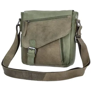 The Skandinavian Brand Damen Leder Schultertasche Green