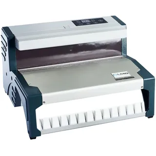 Elektrisches Schließgerät MC320+ für Drahtbinderücken mit 2:1 und 3:1 Teilung, Eisen|PVC|Gummi, grau