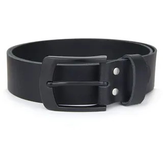 Frentree Herrengürtel Leder 3,8 cm Schwarz 115