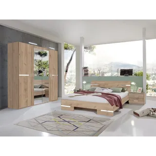 Wimex Schlafzimmer-Set in ARTISAN EICHE NACHBILDUNG - 254x81x210cm (BxHxT)