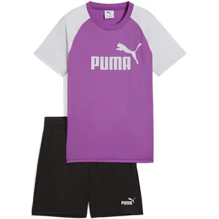 Puma ESSENTIALS No.1 Logo Trainingsanzug Kinder | Gr. 152 | lila - lila