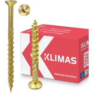 Klimas Holzschrauben 8 x 120 mm 50 Stück