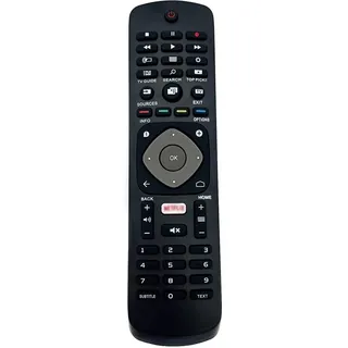 JZK Ersatz für Philips TV-Fernbedienung, geeignet für Philips LCD LED Fernseher, Fernbedienung kompatibel mit Philips Smart Television