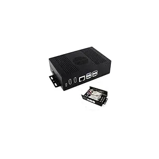 Waveshare Pi5 Nvme HDMI Case Compatible with Raspberry Pi 5, Comes with PCIE to M.2 Adapter Board, Aluminum Alloy Case, Multi-Functional All-in-One Mini-Computer Kit C