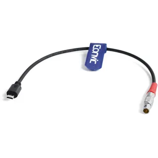 Eonvic Timecode Out Kabel für Ambient Recording LTC-Out 5 Pin Stecker auf Micro USB für FX3/FX30/A7M3/A7M4/A7S2/A7S3/A7R3/A7R4/A7R5 Kamera