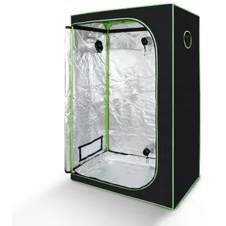 Clanmacy Anlehngewächshaus Growbox Anbau Zelt Growzelt Gewächszelt Zuchtschrank Indoor Grow Tent, BxTxH: 120 x 60 x 180,00 cm 120 cm x 180 cm x 60 cm