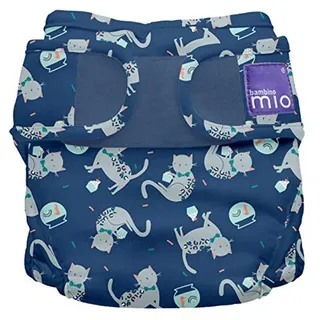 Bambino Mio Stoffwindeln Bambino Mio, mioduo Windelüberhose, Konfetti Katze, Größe 1 (9Kg)