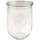 1500 ml 4 St. mit 100 mm Glasdeckel