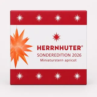 Herrnhuter Sterne Miniaturstern apricot Kunststoff ø 8 cm