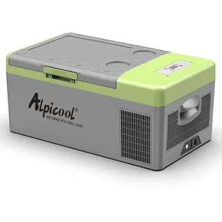 Alpicool Y16T 15L Kühlbox 12v Mini Kühlschrank Elektrische Kompressor Auto kühlschrank Camping Gefrierbox Klein Tragbare für Auto, LKW, Boot, RV