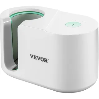 Vevor Tassen Presse Maschine 280 W, Automatische Becherpresse 11–15 Unzen Weiß, Sublimationspresse aus ABS & Silikon & Teflon, DIY Transferpresse Becher Max. 200 °C, Zeitbereich 0-100 s, 2,6 kg