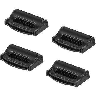4 pcs Sicherheitsgurt Versteller,Auto-Sicherheitsgurt-Clip, Auto Klemmen Autositz Gurtversteller,Gurtclip Seat Belt Clips zum Entspannen Gurt Stopper Clip für Autositz Sicherheitsgurt, Schwarz