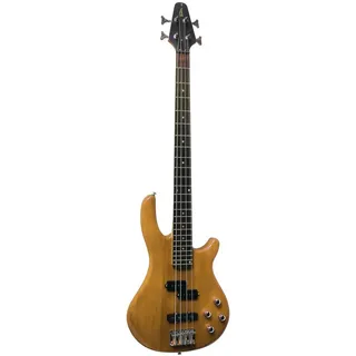 MSA E-Bass Elektrobass Long Scale - Singelcoil, Walnuss Griffbrett, Hochglanz poliert E Bass gelb