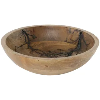 Boltze Home Obstschale, Braun, Holz, Mangoholz, rund, 7 cm, Essen & Trinken, Geschirr, Schalen & Schüsseln, Obstschalen
