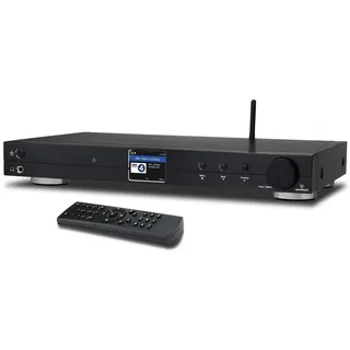 Universum IR 500-21 Internet Tischradio Internet, DAB+, UKW Bluetooth®, WLAN, Internetradio Inkl. Fernbedienung, Weckfunktion Schwarz