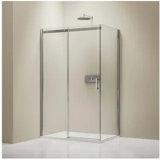 Bernstein DX806A FLEX Eckdusche mit Schiebetür 120 x 90 cm Silber/Transparent D648360641500
