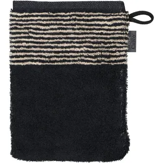 CAWÖ Two-Tone 590 Handtuch 16 x 22 cm schwarz