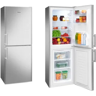 Amica KGC 384 111 Kühl-Gefrierkombination (138 l, 1480 mm hoch, Edelstahl)