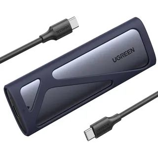 UGREEN M.2 NVMe SSD Gehäuse Adapter mit USB CC Kabel für M2 NVMe PCIe M Key und B+M Key Unterstützt UASP Ruhemodus