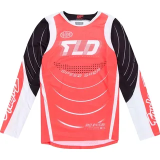 Troy Lee Designs GP Pro Spun Motocross Jersey, schwarz-weiss-rot, Größe XL für Männer