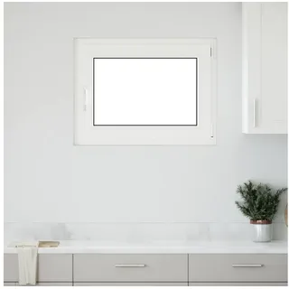 vidaXL Kellerfenster RISOR 80 x 50 cm weiß