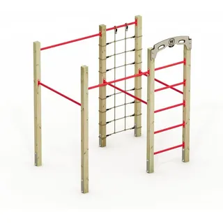 Wickey Sprossenwand Fit Base 625 - Outdoor-sportgerät, Kraftstation, Fitnessstation, Sportgeräte Für Zuhause, Workout, Krafttraining, Gymtower, Fitnessturm, 5 Jahre Garantie Auf Holz- Und Hdpe- - Wickey