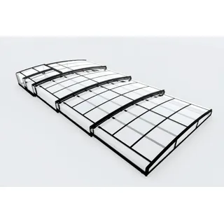 Poolüberdachung "Aqualina" aus Aluminium, ca. 8,81 x 4,26 x 0,92 m