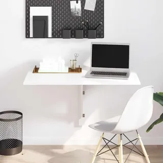 vidaXL Wandklapptisch 100 x 60 cm Weiß
