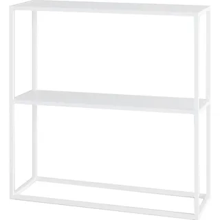 [en.casa] Strömstad Konsolentisch 80x80x26cm Weiß