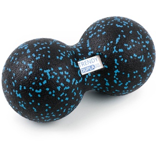 TRENDY SPORT Dupla Duo-Faszienball XL schwarz/blau 12 cm