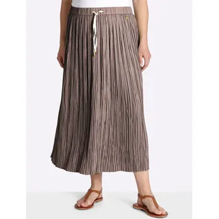 sheego A-Linien-Rock Damen Dunkeltaupe 54