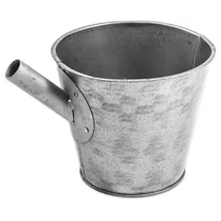 AGROHIT Jaucheschöpfer 5 l, Jaucheeimer mit Stieldülle, Schöpfkelle für Gülle, Jauche & Wasser, Verzinkter Gülleschöpfer, Riss- und Witterungsfest, Schöpfeimer, Gülleeimer für Landwirtschaft & Garten