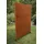 Sichtschutzelement 190 x 120 cm Edelrost Metall