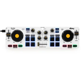 ThrustMaster Hercules DJControl Mix - Drahtloser Bluetooth-DJ-Controller für Smartphones - djay App - 2 Decks