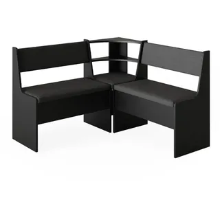 Vicco Esszimmer-Eckbank Roman Schwarz 120 cm