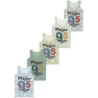 LOREZA 5er Set Unterhemden - Player - Bunt | Gr.: 128/134