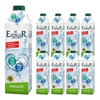 EXTALER MINERALQUELL Mineralwasser still 8x 1,0 l