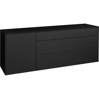 Mäusbacher Imola TOPSELLER Lowboard 169 cm Grau Glas/Kunststoff/Metall/Spanplatte/Holzwerkstoff