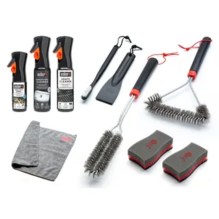 Weber Reinigungs-Set 10-tlg. Edelstahl schwarz