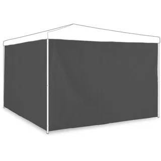 Relaxdays Seitenteile für Pavillon 2 Stück 2 x 3 m Grau