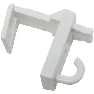GARDINIA Klemmträger mit Haken Weiß 2 St.