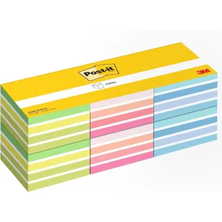 Post-it Notes Würfel, 6 Blöcke (2700 Blatt), 76 x 76 mm, Sortierte Farben | Selbstklebende Haftnotizen, Praktische Klebezettel für Bürobedarf, Meetings, Erinnerungen, To-Do-Listen und zum Organisieren