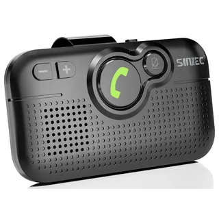 SUNITEC Freisprecheinrichtung für Auto Bluetooth, Auto Power On, Siri Assistant Kompatibel, Sprachassistent-Unterstützung Wireless Freisprechanlage Car Kit mit Sonnenblendenclips -BC980SA